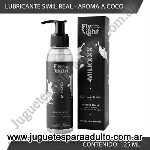 Aceites y lubricantes, Aceites y geles masajes, Crema Milk xxx lub simil real con aroma a coco